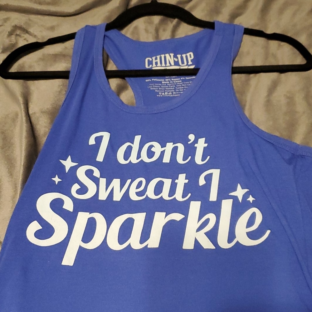 I don't sweat i sparkle tank